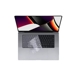 Transparent Silicone Keyboard Cover Skin for MacBook Air 13.6 Inch A2681 M2 Chip/MacBook Pro 14 Inch Model A2442 M1 Pro/Max MacBook Pro 16 Inch Model A2485 M1 Pro Max Chip US Layout