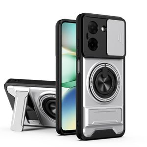 GOLDEN MASK جولدن ماسك شاومى ريدمى اية 7 (Xiaomi Redmi A7) جراب حماية مع استاند وحماية الكاميرا (فضي)