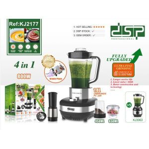Dsp 6 In 1 Blender & Food Processor/ 2 Speeds+Pulse/1800W(KJ2177)