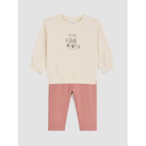 LC Waikiki Printed Baby Girl's Sweatshirt And Leggings