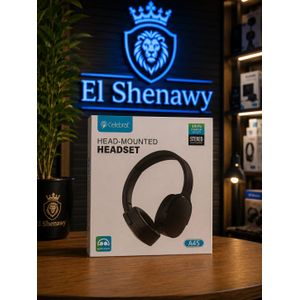 Celebrat سماعة رأس لاسلكية ستيريو HiFi بتقنية Bluetooth 5.4 ودرايفر 40 مم – بطارية حتى 16 ساعة – A45 - لون اسود