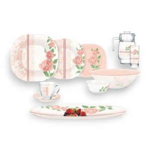 Luminarc Garnet Dinner Set 2724821579870)- 46 Pieces: Buy Online at Best  Price in Egypt - Souq is now