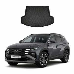 Car Trunk Mat for Hyundai Tucson 2023:2026 – Waterproof Rubber Cargo Liner – Heavy-Duty Boot Floor Protector