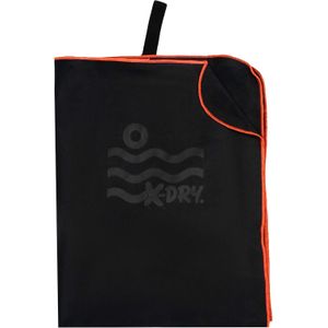 Microfiber Beach Towel  Quick Dry, Sand Free, Lightweight & Compact  for Beach, Swimming,Travel & Pool Black Orange / 80 x 130 cm
