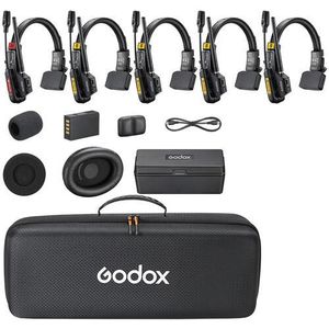 Godox  SkyTalk Air 5S 5-Person Full-Duplex Wireless Intercom Headset System