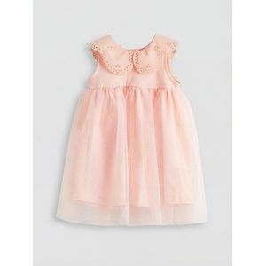 LC Waikiki Peter Pan Collar Embroidered Baby Girl's Tulle Dress