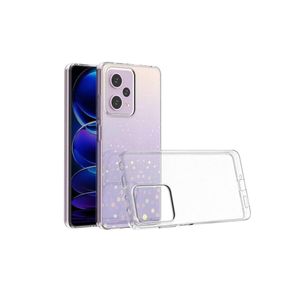 جراب متوافق مع هاتف Xiaomi Redmi Note 12 Pro 5G/Poco X5 Pro 5G، جراب شفاف من مادة TPU الناعمة، مصنوع من السيليكون المرن المقاوم للخدش، لحماية الكاميرا، جراب شفاف من مادة TPU.