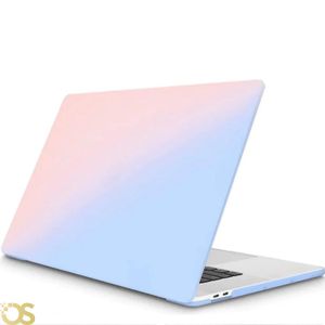 Os كفر هارد شيل لماك بوك إير 15 بوصة متوافق مع موديلات A3241 M4 إصدار 2025، A3114 M3 إصدار 2024، A2941 M2 إصدار 2023 (غطاء قوس قزح متدرج اللون الأزرق البودرة)