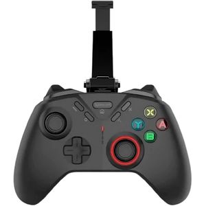 Redragon  وحدة تحكم العاب لاسلكية G711 من فورج، متعددة المنصات، RGB، 4 ازرار قابلة للبرمجة، USB 2.4GHz، بلوتوث، USB نوع C، جيروسكوب سداسي المحاور، اسود