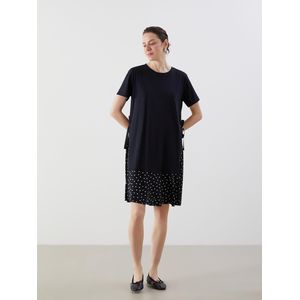 LC Waikiki Crew Neck Polka Dot Mini Dress