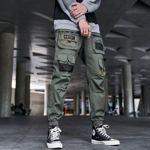 Men's Multi-pockets Cargo Pants 2022 Autumn Vintage Solid Color Hiphop  Overalls Baggy Casual High Street