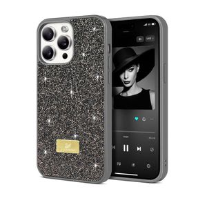 جراب لهاتف آيفون 13 برو ماكس، جراب لامع مرصع بالكريستال والماس، فائق النحافة وخفيف الوزن، مقاوم للصدمات والخدوش، جراب واقٍ كامل للجسم