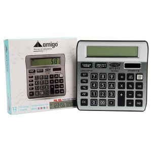 Amigo اله حاسبه مكتب من  12 رقم فضي موديل WT-MI513