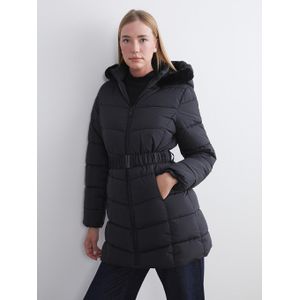 LC Waikiki Fur Hooded Women's Puffer Coat