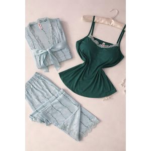 روب حريمي 3 قطع – قطن سنجل ليكرا مستورد المقاس: مقاس حر مناسب من 60 كجم إلى 85 كجم