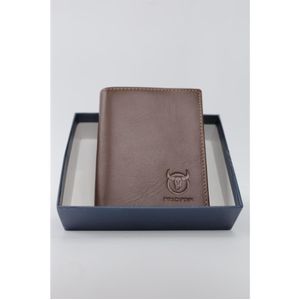 Tri-Fold Men's Leather Wallet Credit Card Multi Pocket