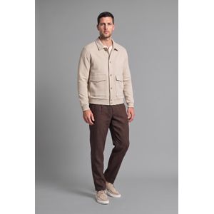 Defacto Regular Fit Polo Collar Soft Hairy Inside Cardigan