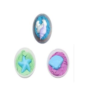 3 Magic Sands with 6 Animal Molds - Underwater World Play Dough Kit Colored Plasticine Castle Clay Kit DIY Clay Kit Slime Toys