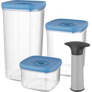 Berghoff 4-pc set vacuum food containers 25x12.7x29.7