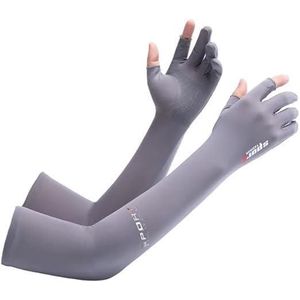  Cooling Arm Sleeves UV Protection Summer Winter Motorcycle Arm Protector for Men and Women -(Pair of 2 High Quality, Grey, Code:1232)
