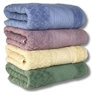 100% High-Quality Cotton Bath Towel Set – Bathroom Towels Set - 4 pieces