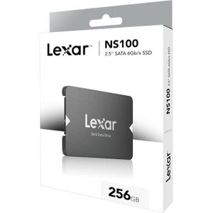 Lexar NS100 2.5 بوصة ساتا الثالث 6 جيجابت ثانية داخلي 256 جيجابايت هارد SSD محرك اقراص مزود بذاكرة مصنوعة من مكونات صلبة قراءة تصل إلى 520 ميجابايت لاجهزة اللاب توب كمبيوتر مكتبي لاب