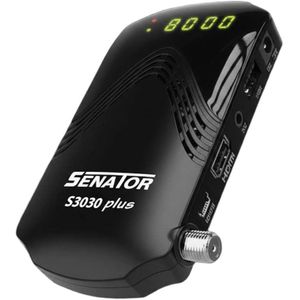 Senator جهاز استقبال تلفزيون  (S3030 - بلس) مع جهاز تحكم عن بعد، برمجة متعددة الوظائف،