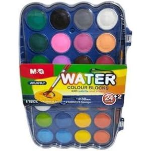 M&G watercolor block 24+2 colors