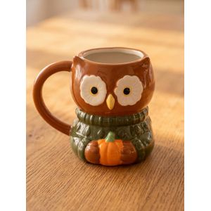 LC Waikiki Ceramic Owl Figured Ceramic Mug 420 Ml