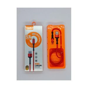 Fast USB charging and data transfer cable for mobile, Red