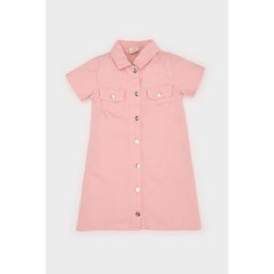 Defacto 100% Cotton Short Sleeve Summer Jean Dress Girl Baby