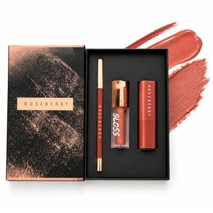 Rose Berry L02 Lips Makeup Set Gift Set