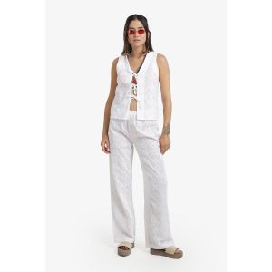 Carina Embroidered Tie Up Beach Set