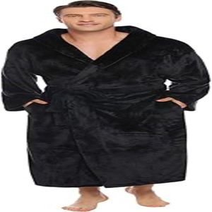 روب قطيفة رجالي أسود