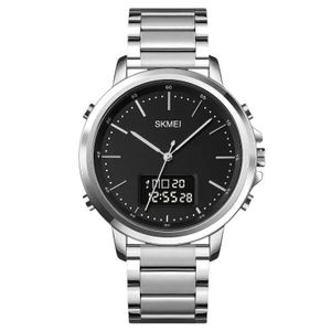 Skmei ساعة كوارتز فاخرة للرجال، رياضية، أنيقة، مقاومة للماء، مصنوعة من المعدن رقمية، مناسبة للأعمال، 1652