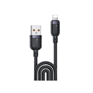 Yesido CA134L 12W 2.4A USB to 8 Pin Charging Data Cable, Length:3m(Black)