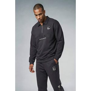 Defacto سويت شيرت اوفر سايز بياقة بولو قماش سكوبا