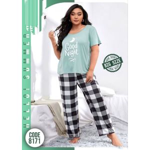 بيجامه صيفي حريمي بيج سايز