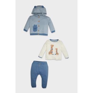 Defacto Baby Boy Regular Fit Knitted Set - Ecru