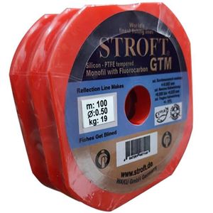 STROFT Fishing Line Invisible STROFT80% fluorocarbon  made in Germany 200 meter continuous Size 50 clear