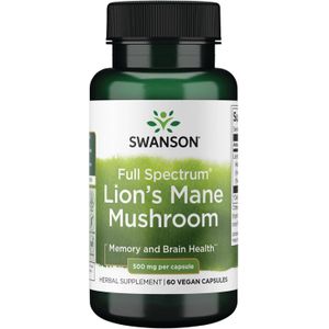 Lions Mane Mushroom Lions Mane Mushroom 500mg (60 Caps)