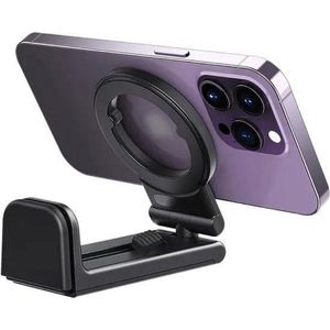 QD-816 Magnetic Travel Phone Holder: Versatile for travel, office, and home – foldable and airplane-friendly