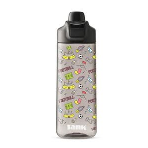 Tank Tritan Printed Water Bottle 800ml – Black Football