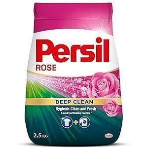 مسحوق غسيل برسيل للغسالات الاوتوماتيك - 2.5 كجم - رائحة الورد + برسيل جل للملابس السوداء 900 جم