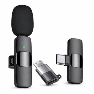 مايك لاسلكي K8  للموبايل – مايك كليب للتسجيل متوافق مع iPhone و Type-C