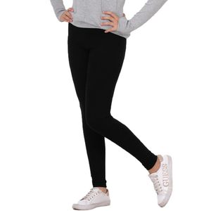 Jeweled Crown بنطلون ليجنز قطني للبنات -اسود