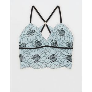 Aerie Snow Angel Lace Padded Bralette