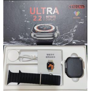 T10 Ultra  Smartwatch with Full HD Display, Bluetooth Call, and Water Resistance – black