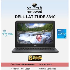 DELL Preowned Latitude 3310 Intel Core i5-8265U - RAM 8GB - Hard SSD 256GB - GPU Intel UHD Graphics - Grade B - Windows - Display 13.3 INCH HD Touch Screen - English Keyboard ( Used Imported )