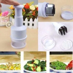 1pc Household 500ml Blue Handheld Garlic Press Chopper With Pull Cord,  Manual Vegetable Chopper Suitable For Home Kitchen Use